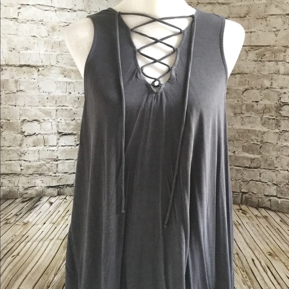 American Eagle Outfitters Tops - American Eagle Soft & Sexy Lace Tie Front Tank